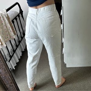 Vintage Chic Jeans. White denim. Made in the USA.